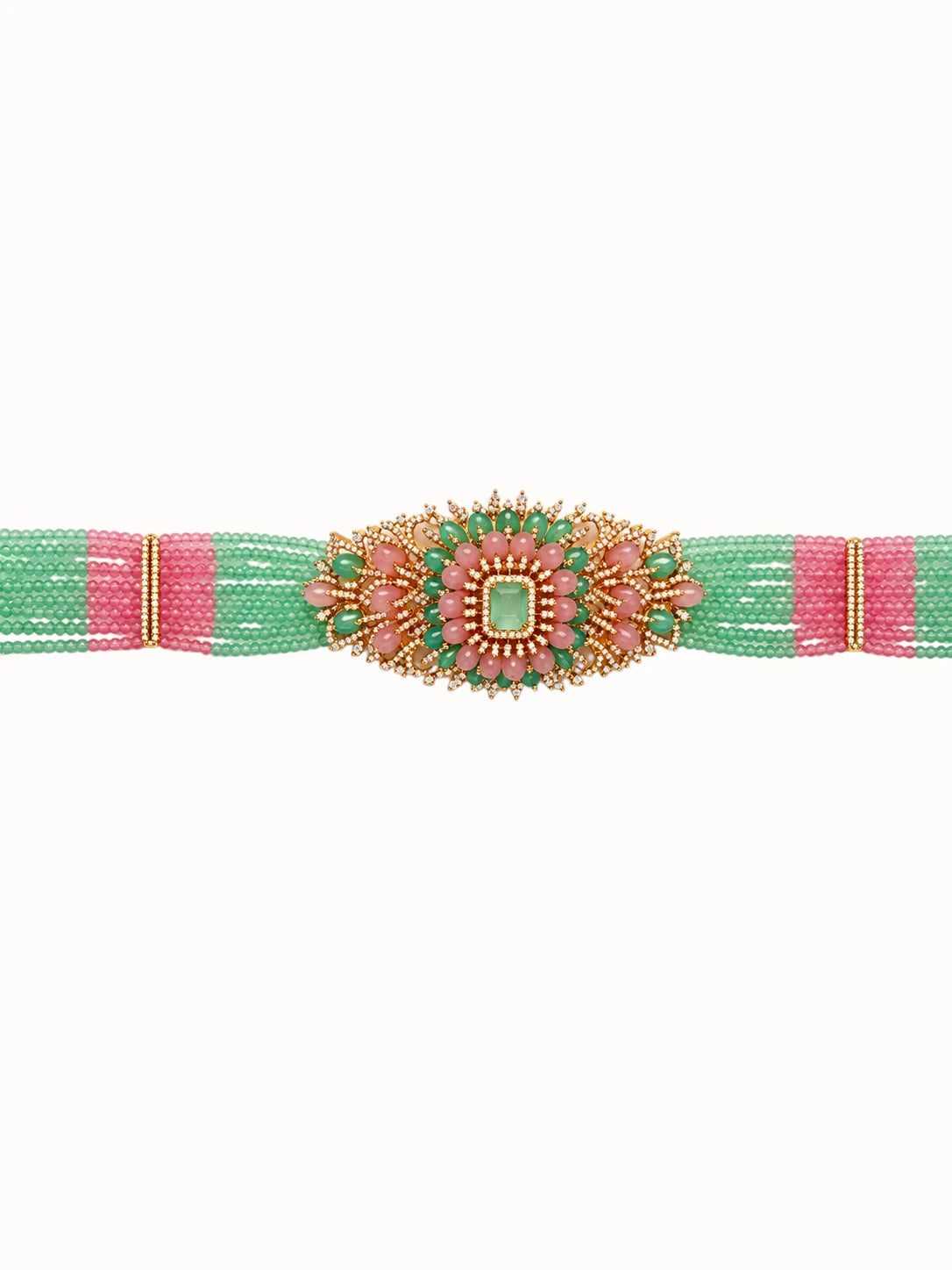 Floral Pearl & Gemstone Jewelry Set