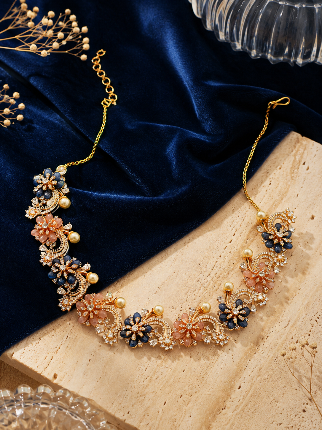 Midnight Bloom Floral Jewelry Set