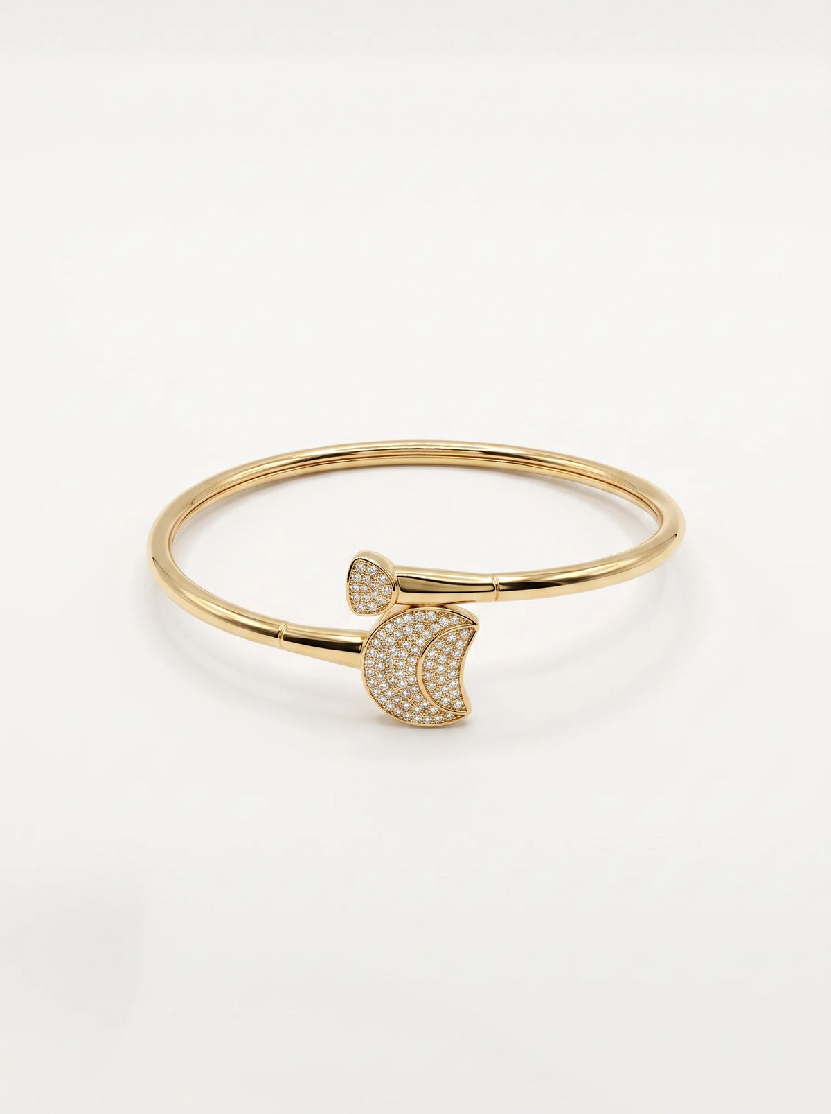 Floral Cluster Open Cuff Bracelet