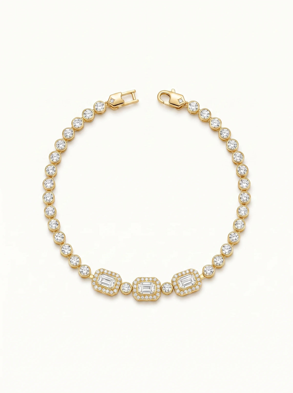 Crystal Box Link Bracelet