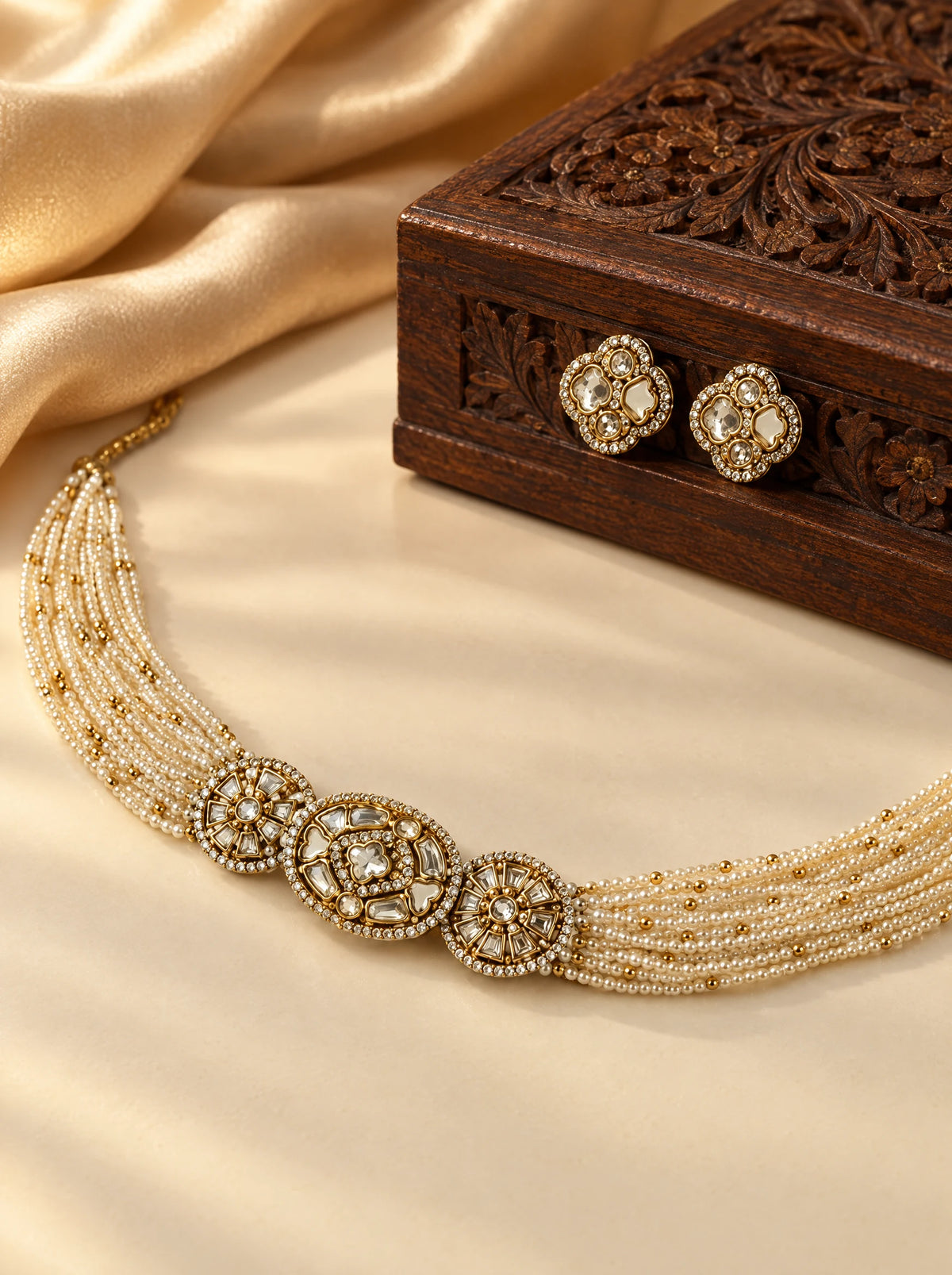 Antique Crystal Choker Set