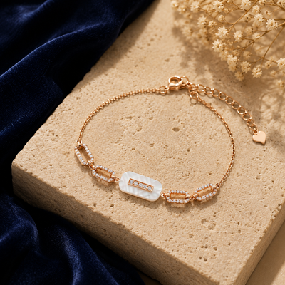 Mother-of-Pearl Link Bracelet