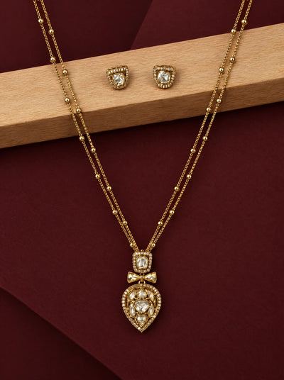 Crystal Teardrop Pendant Set