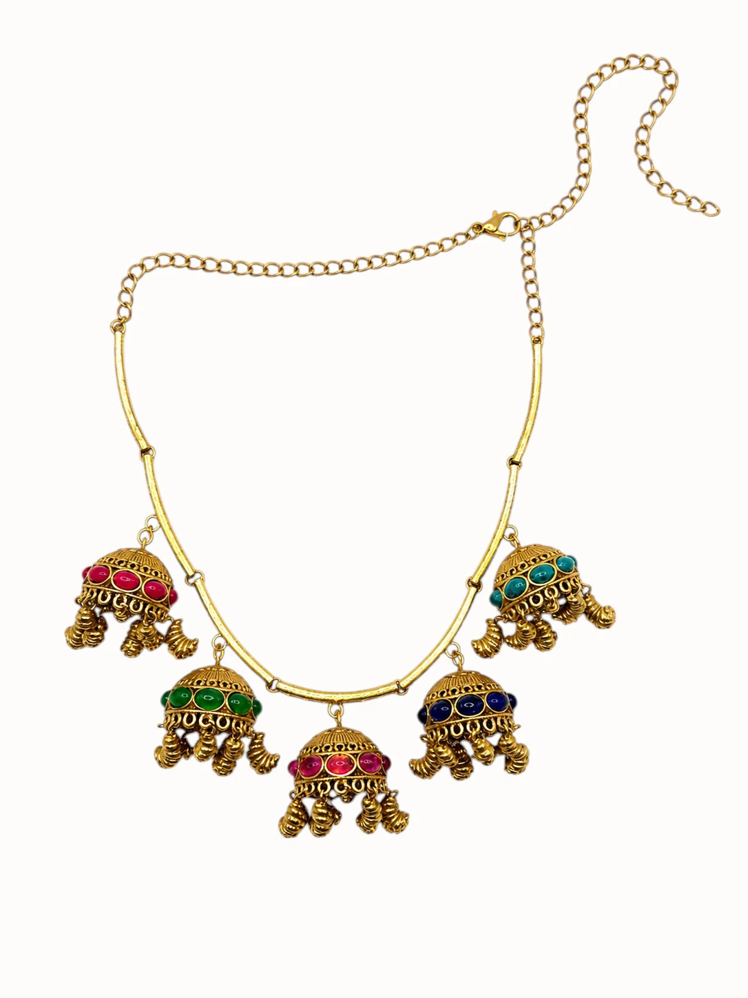 Heritage Jhumka Multicolour Jewelry Set