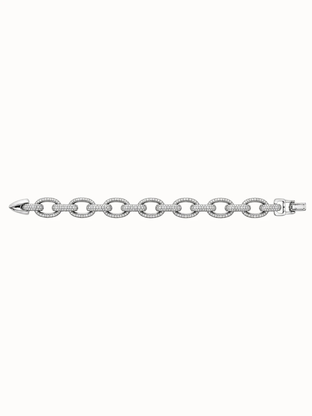 Pavé Oval Link Bracelet