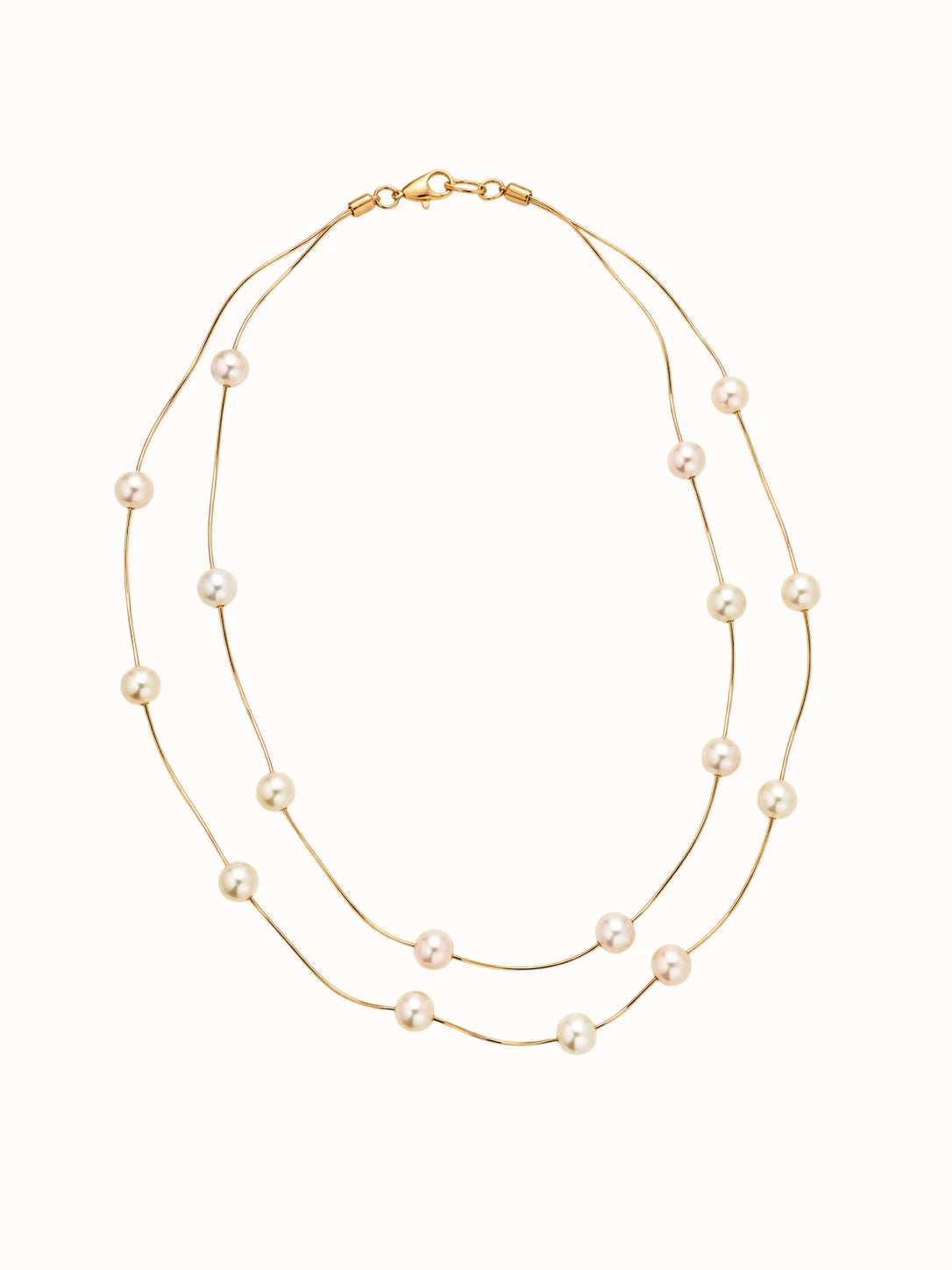 Pearl Layered Double-Strand Necklace