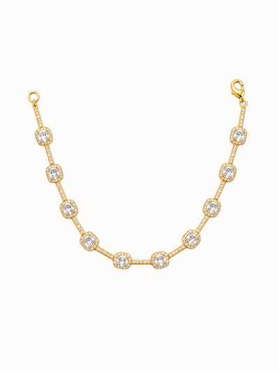 Elegant Gold Halo Bracelet