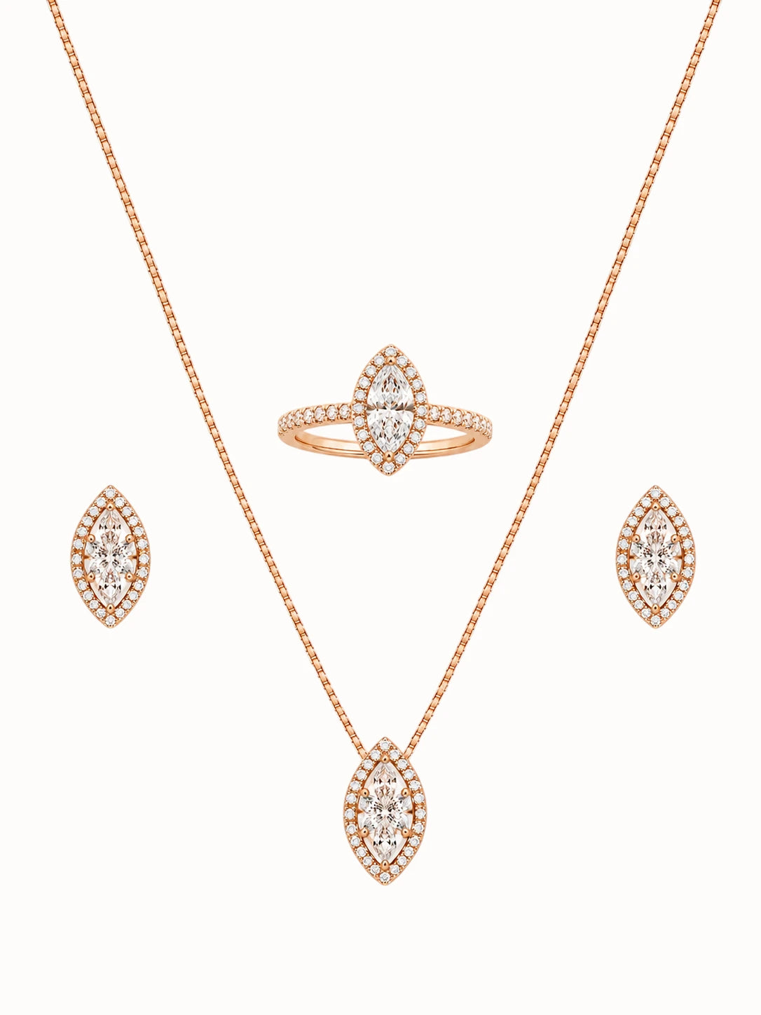 Rose Gold Marquise Jewelry Collection
