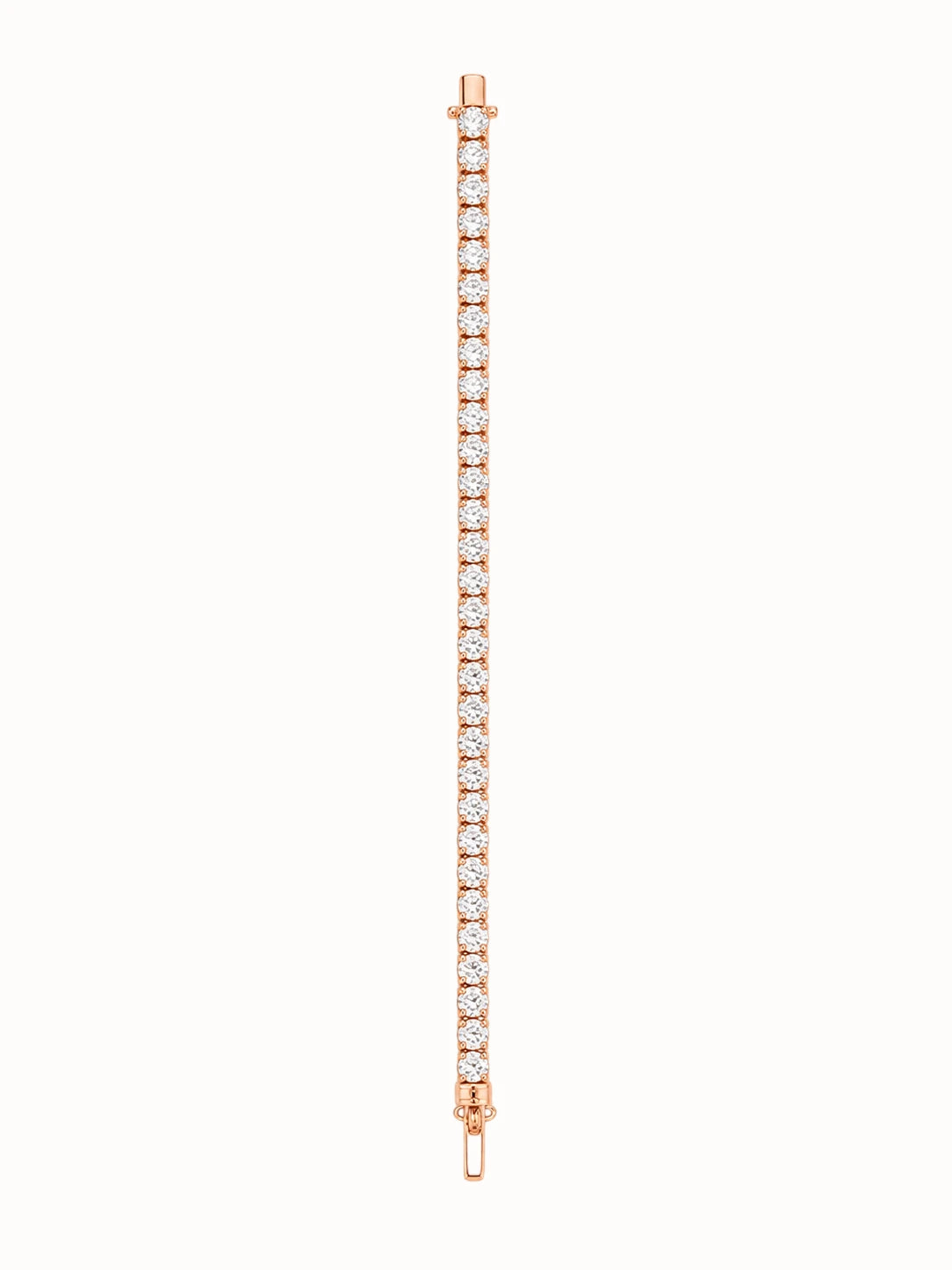 Rose Gold-Tone Tennis Bracelet