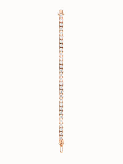 Rose Gold-Tone Tennis Bracelet