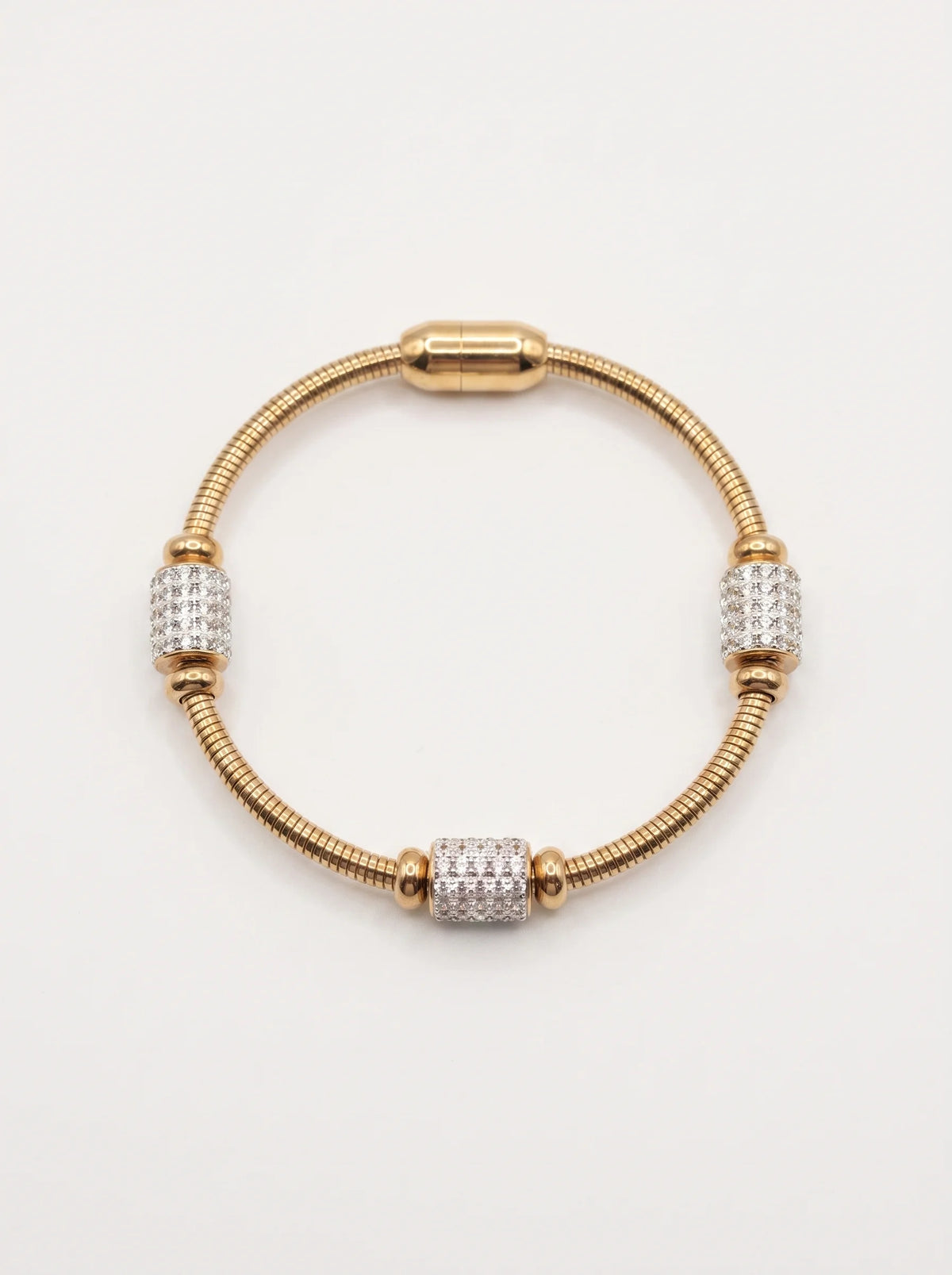 Crystal Station Link Bracelet