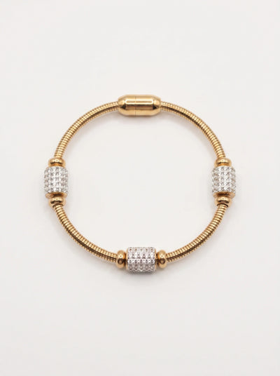 Crystal Station Link Bracelet
