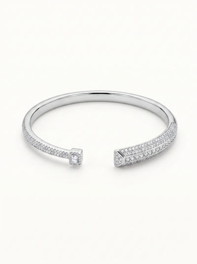 Crystal Tip Open Cuff Bracelet