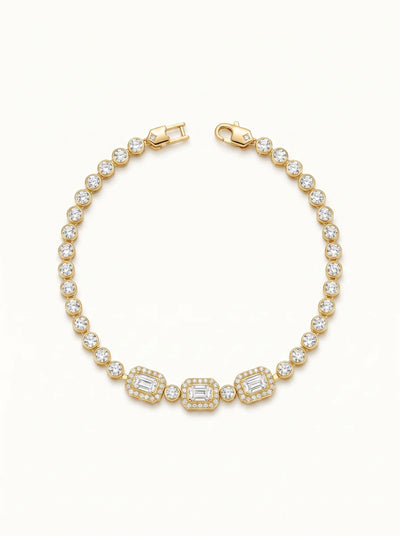 Crystal Box Link Bracelet