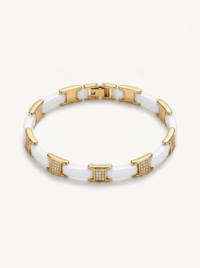 Gold Bar Chain Bracelet