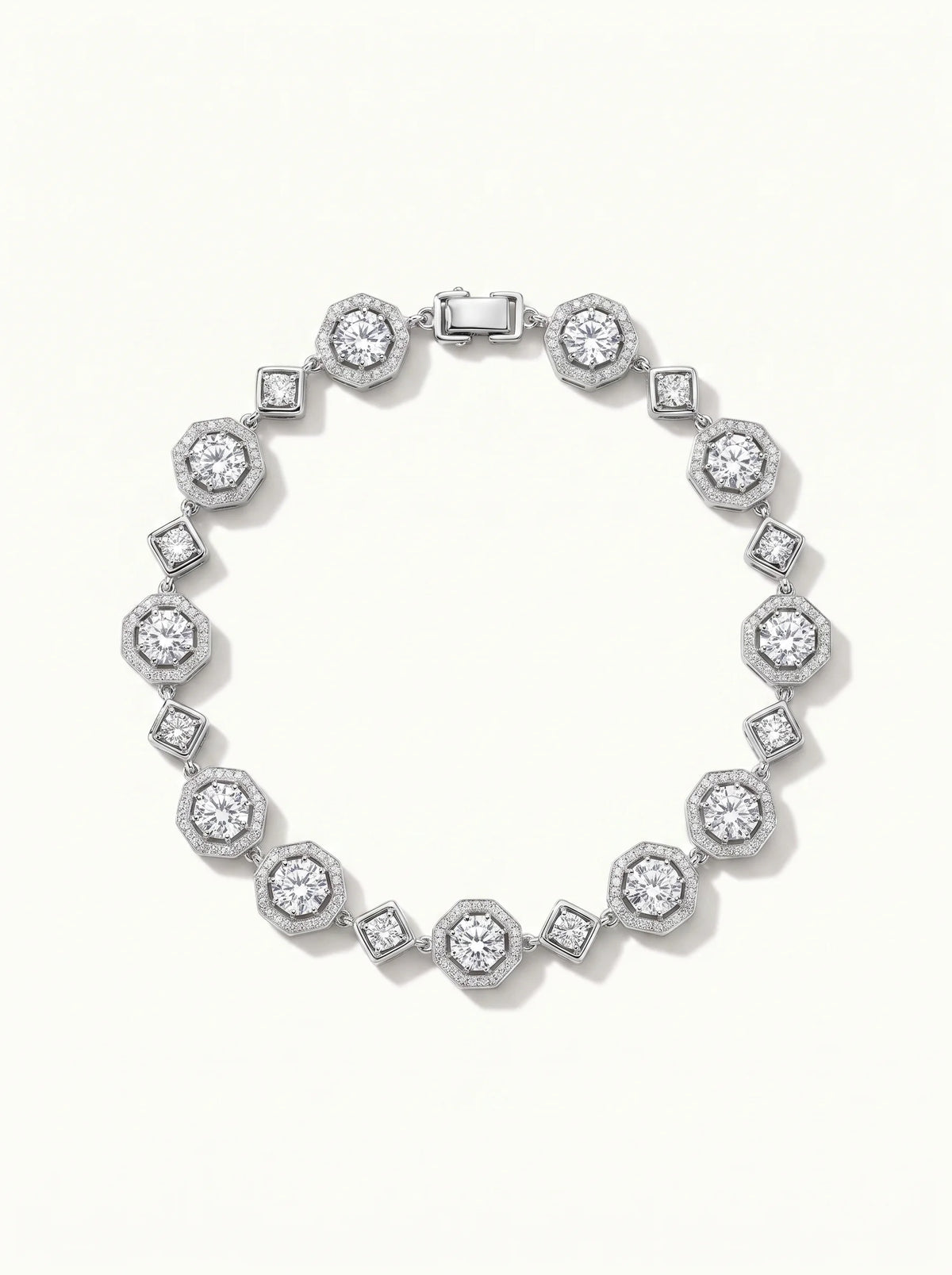 Pearl & Crystal Link Bracelet