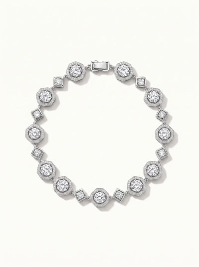 Pearl & Crystal Link Bracelet