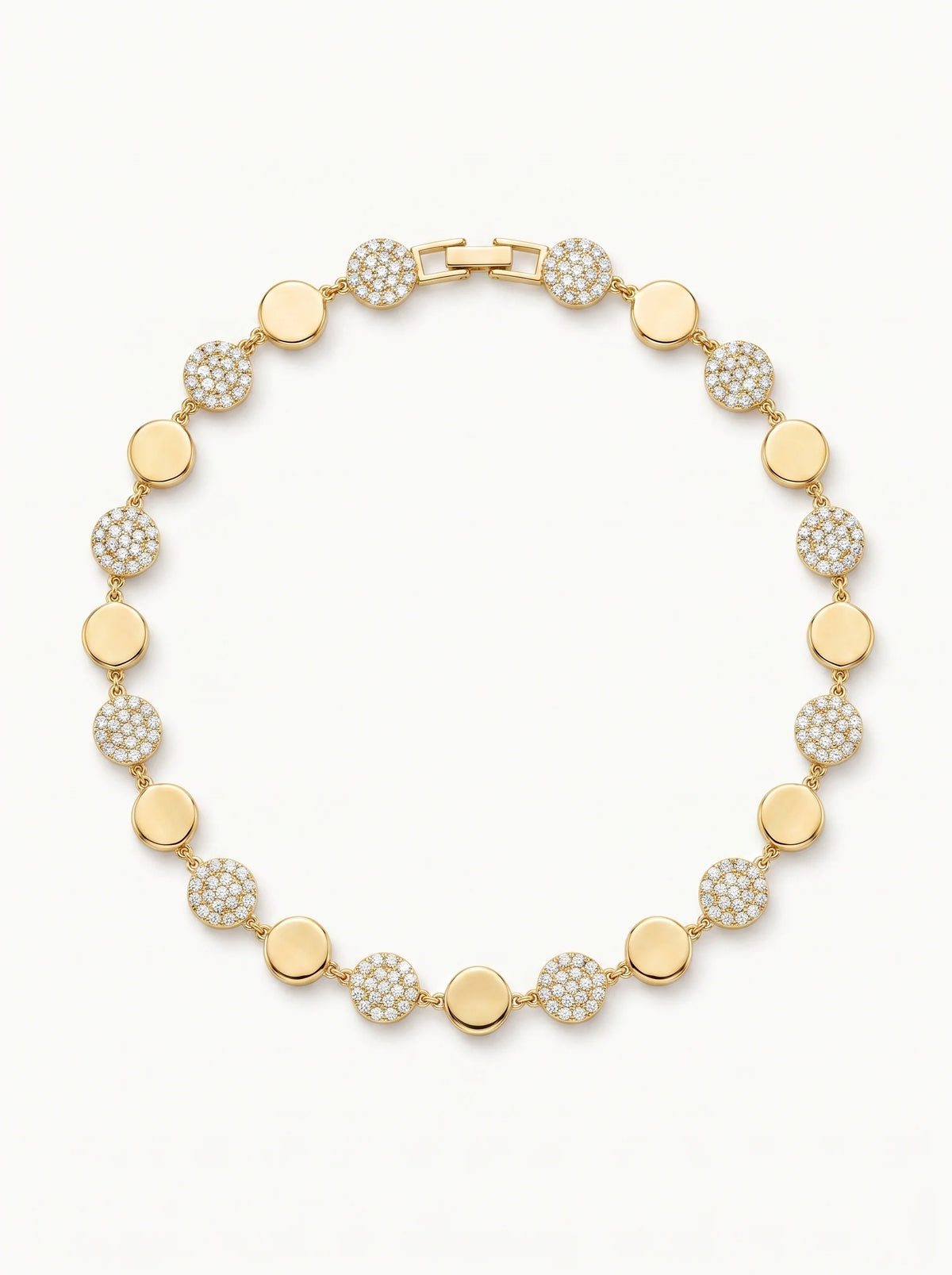 Gold Geometric Bead Bracelet