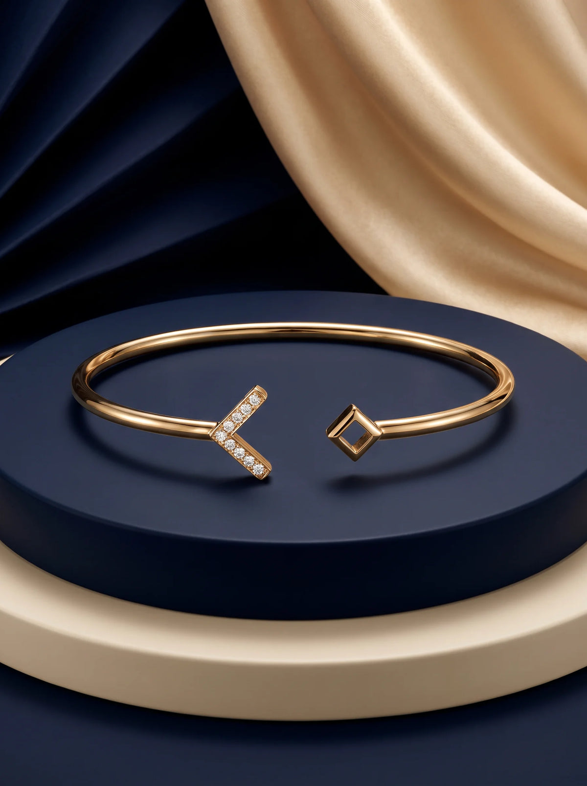 Arrow Point Open Cuff Bracelet