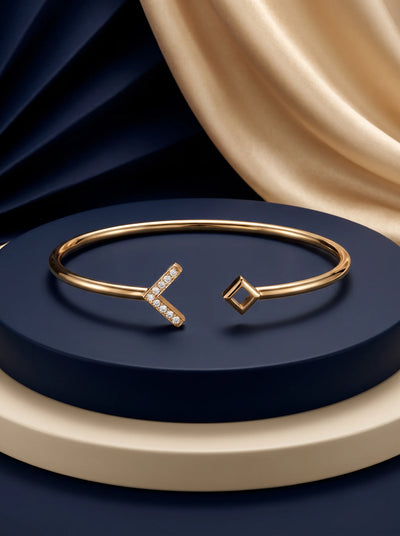 Arrow Point Open Cuff Bracelet