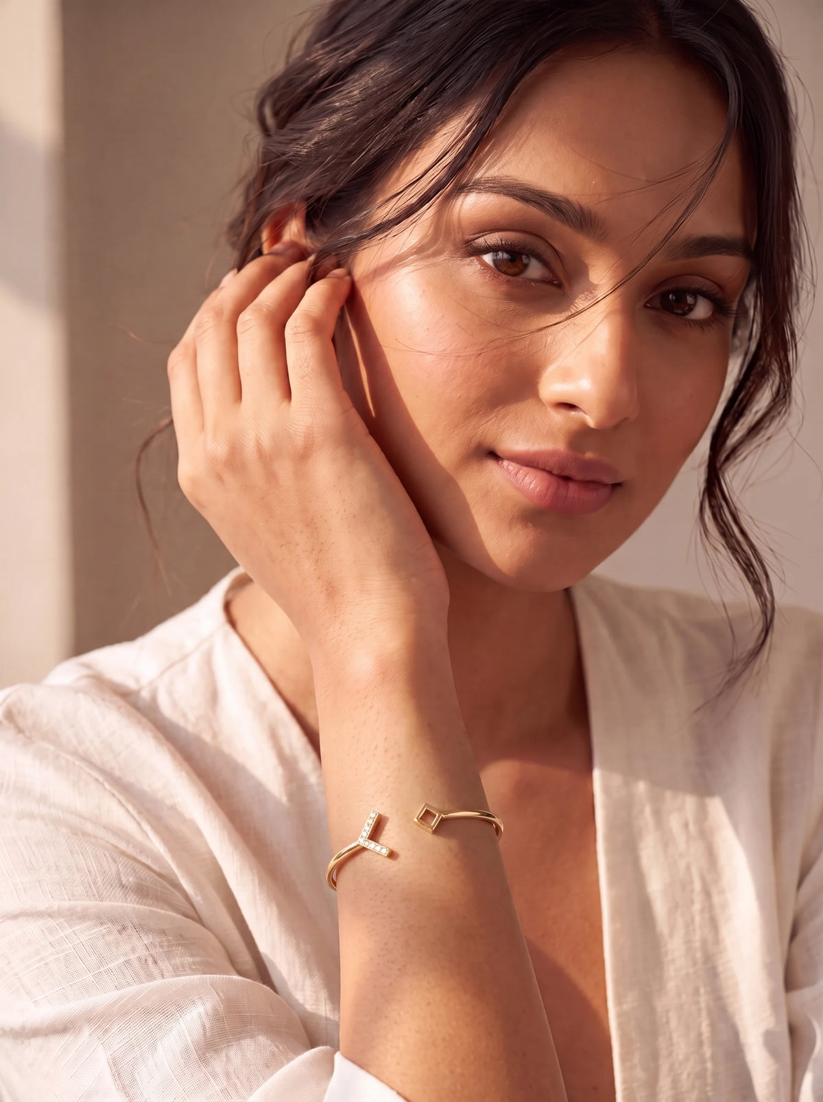 Arrow Point Open Cuff Bracelet