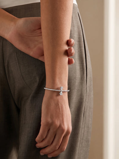 Diamond Accent Open Cuff Bracelet