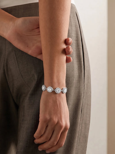 Geometric Gold Link Bracelet
