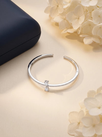 Diamond Accent Open Cuff Bracelet