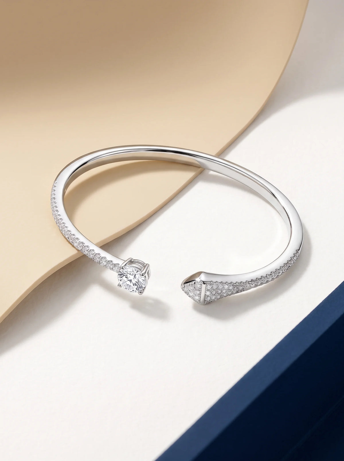 Petite Crystal Open Cuff Bracelet
