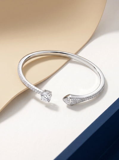 Petite Crystal Open Cuff Bracelet