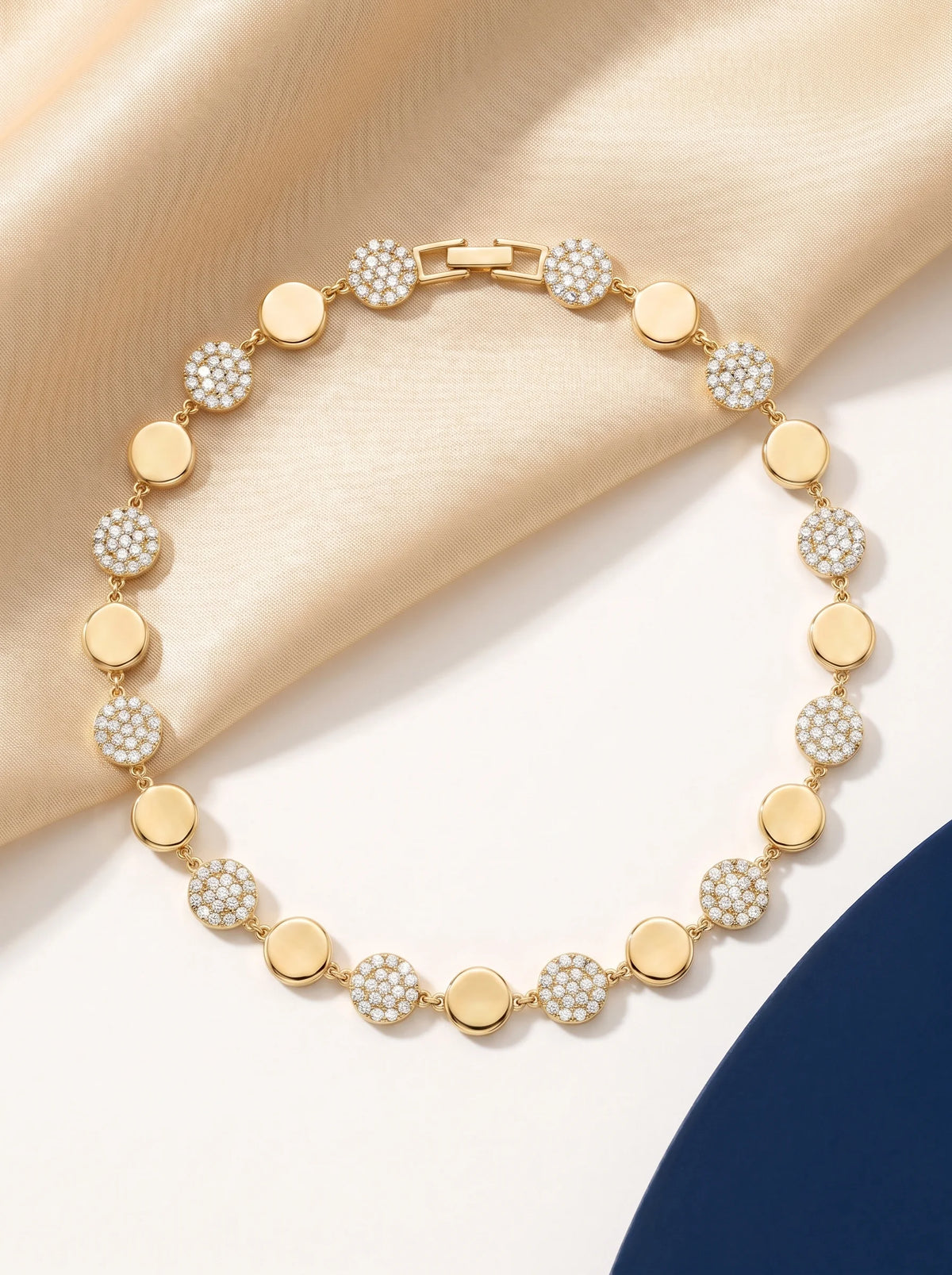 Gold Geometric Bead Bracelet